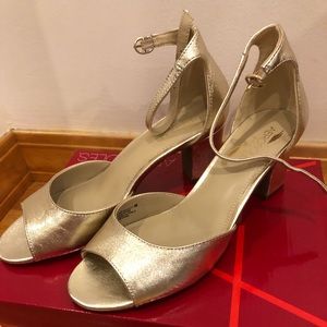 Brand new! Gold heeled Aerosoles sandal-never worn